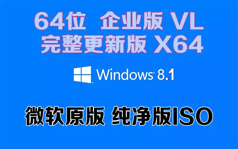 Windows 8.1 专业版 VL 完整更新版 x64「微软原版」64系统下载