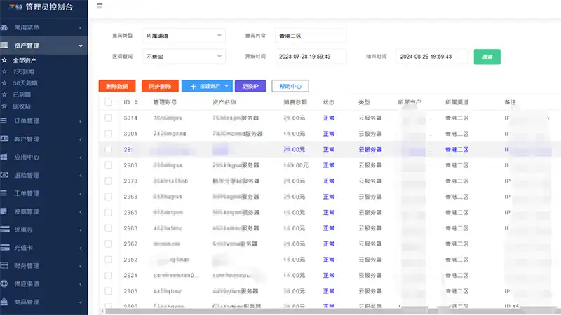 乐众IDC财务管理系统介绍情况说明-乐众主机介绍