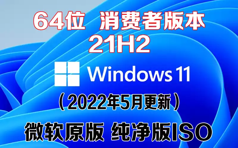 Windows 11 消费者版本 21H2（2022年5月更新）x64系统下载